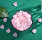 20 PCS Rose Quartz Heart Crystals Natural Crystal Polished Healing Cute Mini Pocket Stones Palm Thumb Love Gemstones Set Bulk Wholesale Reiki Energy Balancing Meditation Valentine's Day Gift for Women 1 Rose Quartz - 20pcs