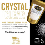 Gold Standard Organic Sulfur Crystals 6lb - 99.9% Pure MSM Crystals - Largest Granular Flakes Available - 3rd Party Tested 1 Pound (Pack of 6)