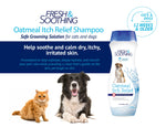 Naturel Promise Fresh & Soothing Oatmeal Itch Relief Shampoo for Pets, 22oz - Fast Acting Oatmeal Shampoo for Dogs and Cats to Relieve Itchy Skin - Soap, Dye, & Paraben Free - Made in The USA 22oz (Pack of 1)