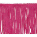 Trims By The Yard 4" Chainette Fringe Trim, Polyester-Made Decorative Fringe Trim, For Costumes, Uniforms, Home Decor, and Party Decorations, Washable Fringes, 5-Yard Cut, Hot Pink