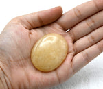 Yellow Aventurine Palm Stone - Massage Worry Stone for Natural Body Chakra Balancing, Reiki Healing and Crystal Grid Yellow Aventurine