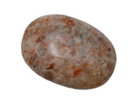Sunstone Large Palm Stone - Pocket Massage Worry Stone for Natural Body Chakra Balancing, Reiki Healing and Crystal Grid Sunstone (Large)