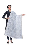 AKSHAR LLC Designer Women's Pure Georgette Kashmiri Embroidered Dupatta