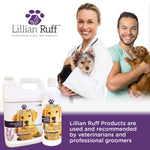 Lillian Ruff High Concentrate Professional Grooming Shampoo for Dogs with Hydrating Essential Oils – 30:1 Concentration for Bathing System - Clean, Condition, & Deodorize Dry Sensitive Skin (Gallon) Gallon