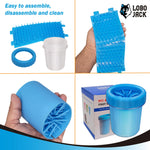Dog Paw Cleaner, Portable Pet Cleaning 360º Silicone Washer Cup, for Small and Medium Breed Cats and Dogs (Blue) Blue