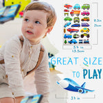 HORIECHALY Transportation Stickers for Kids, Teaching Aids for School and Home, Rewards and Gifts, Colorful and Safe, 280 PCS of Cute Decals with Cars, Airplane and Rockets More Vehicles!