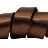 Morex Ribbon Wired Satin Ribbon, 1.5 inch by 10 Yard, Brown, 09609/10-237 1-1/2 inch by 10 yards