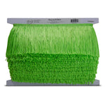 Expo International Trims by the Yard 4" Chainette Fringe Trim | Lime | (5 yard cut)