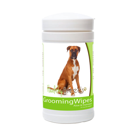 Healthy Breeds Boxer Grooming Wipes 70 Count