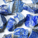 Crystal Allies 1 Pound Bulk Rough Lapis Lazuli Reiki Crystal Healing Stones Large 1" 1lb Lot
