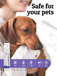 Waterless No Rinse Foaming Dog Shampoo (3 Pack) - Lavender Essential Oil - Natural pH Balanced for Sensitive Skin Pets – Paraben, Sulfate, SLS, Soap Free – 8 Oz Bottles