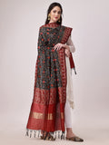 KAPAAHA Women's Woven Silk Bandhani Patola Dupatta, Width 45 inch, Length 2.5 meter