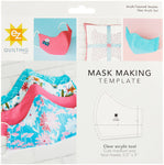 EZ Quilting Mask Template for Quilting and Sewing Patterns, 9.5" x 7.3", Multicolor