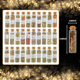 Witchcraft Supplies Herbs - 30 Bottles Dried Herbs Kit for Beginners - Altar Supplies Healing Herbal Natural Herbs Crystal Spoon for Wicca, Pagan Magic Spells and Bath