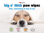 Petkin Big N' Thick Paw Wipes for Dogs, 200 Large Wipes - Clean Dirty Paws After Walks, with Paw Balm Protectant - Keep Floors and Furniture Clean - Ideal for Home or Travel - 2 Packs of 100 Wipes 2 Pack - 200 Wipes