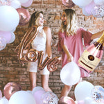 198 PC Bridal Shower Decorations Kit - Includes Balloon Arch & Boxes, A-Z Letters & More - Ideal for Rose Gold White Bachelorette Party, Engagement and Pink Wedding Shower
