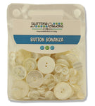 Buttons Galore and More Basics & Bonanza Collection – Extensive Selection of Novelty Round Buttons for DIY Crafts, Scrapbooking, Sewing, Cardmaking, and other Art & Creative Projects 8.0 oz Ivory