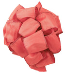 Offray Wired Edge Anisha Craft Ribbon, 4-Inch Wide by 10-Yard Spool, Red Coral 4 Inch x 10 Yard