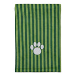 Bone Dry Pet Grooming Towel Collection Absorbent Microfiber X-Large, 41x23.5", Striped Hunter Green 41x23.5"