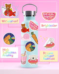 Bekayshad 300 PCS Water Bottle Stickers for Kids Teens, Vinyl Vsco Waterproof Cute Aesthetic Stickers, Hydroflask Laptop Phone Skateboard Stickers for Teens Girls Kids, Sticker Packs 300Pcs