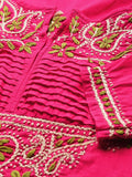 Ada Women's Cotton Top Hand Embroidered Lucknowi Chikankari Tunic Kurti