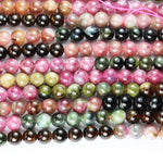 Tourmaline Beads for Making Jewelry Healing Beads for Jewelry Making Chakra Crystal Jewerly Beading Supplies 8mm 15.5inch About 46-48 Beads Tourmaline