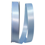 Reliant Ribbon 5000-052-05C Double Face Satin Allure Dfs Ribbon, 7/8 Inch X 100 Yards, Light Blue