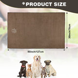 Chumia 4 Pack Dog Towel Quick Drying Dog Grooming Towel Extra Soft Absorbent Microfiber Dog Bath Towel Pet Towel for Large Dogs Cats Pet Bathing Supplies, 30 x 50 Inch (Brown) Brown