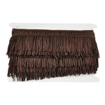 Chainette Fringe 2 inch P-7043-06 Brown in 10 Yard Roll