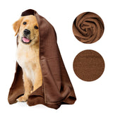 My Doggy Place - Super Absorbent Microfiber Towel - Dog Bathing Supplies - Microfiber Drying Towel - Washer Safe - Brown - 45 x 28 in - 1 Piece 1 Pack
