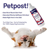 Petpost | Skunk Odor Shampoo for Dogs - Naturally Effective Deodorant Shampoo and Bad Smell Killer - Skunk Shampoo for Dogs or Cats (16oz.) 16oz.