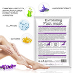Foot Peel Mask 3 Pack， Exfoliator Peel Off Calluses Dead Skin Callus Remover，Baby Soft Smooth Touch Feet-Men Women (Lavender) Lavender