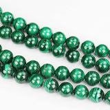 Stone Beads for Jewelry Making Natural Energy Healing Crystals Jewelry Chakra Crystal Jewerly Beading Supplies Malachite 6mm 15.5inch About 58-60 Beads