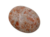 Sunstone Palm Stone - Hot Massage Worry Stone for Natural Body Chakra Balancing, Reiki Healing and Crystal Grid Sunstone