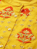 Juniper Women's Chanderi Embroidered 2 Piece Kurta Dress