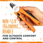 Mighty Paw Dog Nail Clippers | Pet Claw Trimmers & File Grooming Set with a Built-in Safety Guard to Avoid Cutting Too Short. Sharp Stainless Steel Blade & Ergonomic Handle. Vet Recommended (Orange) Orange