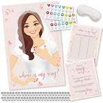 Party Hearty 2 Bridal Shower Games, Pin The Ring on The Bride and Don’t Say Bride or Wedding, Wedding Shower, Engagement or Bachelorette Party, Rose Gold