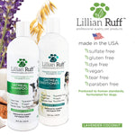Lillian Ruff Calming Oatmeal Pet Shampoo & Conditioner for Dry Skin & Itch Relief with Aloe & Hydrating Essential Oils - Replenish Moisture & Deodorize - Dog Shampoo & Conditioner for Sensitive Skin Oatmeal Shampoo & Conditioner Set