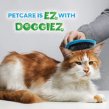 Doggiez Pet Supplies - Slicker Wire Pin Dog Brush with Comfort Grip Handle - Cat and Dog Grooming Brush - For Dogs with Short and Long Haired Dogs - Best Pet Grooming Hair Brush for Dogs, Cats, Puppy