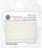 Dritz Home 44245 Cable Cord, 9/32 x 10-Yards, Size 200 , White