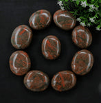 Unakite Palm Stone - Pocket Massage Worry Stone for Natural Body Chakra Balancing, Reiki Healing and Crystal Grid Unakite