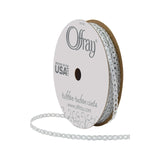 Offray, Silver Quasar Craft Ribbon, 1/8-Inch x 12-Feet, 36 Foot (Pack of 1) 36 Foot (Pack of 1)