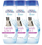 Naturel Promise Fresh & Soothing Lavish 4-in-1 Shampoo Plus Conditioner for Pets, 22oz - Formulated for Dogs & Cats to Clean, Moisturize, Deodorize, & Detangle - Soap & Dye-Free (3 Pack) -Made in USA Lavish 4-in-1 Shampoo & Conditioner 22oz (Pack of 3)