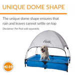K&H PET PRODUCTS Pet Pool Canopy (Pet Pool Sold Separately) Gray X-Large 32 X 50 Inches