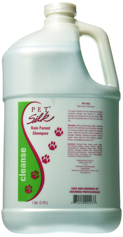 PET SILK Rainforest Shampoo 128 Oz, 128 Oz Rainforest - 1 Gallon