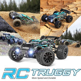 HAIBOXING RC Cars Hailstorm, 36+KM/H High Speed 4WD 1:18 Scale Electric Waterproof Truggy Remote Control Off Road Monster Truck with Two Rechargeable Batteries, RTR ALL Terrain Toys for Kids and Adult