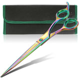 Sharf Professional 8.5" Rainbow Pet Grooming Scissors: Sharp 440c Japanese Clipping Shears for Dogs, Cats & Small Animals| Rainbow Series Hair Cutting/Clipping Scissors w/Easy Grip Handles
