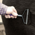 Weaver Leather Livestock Shedding Comb, 69-6012 Purple/Black