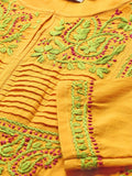 Ada Women's Cotton Top Hand Embroidered Lucknowi Chikankari Tunic Kurti
