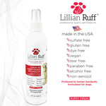 Lillian Ruff Leave-in Dog Conditioner & Detangler Spray - pH Balanced After-Bath No Rinse Hydrating Dog Conditioning Spray - Silky Shine Spray for Dry Skin, Itch Relief, Detangling & Dematting (8oz) Leave-in Conditioner Detangler